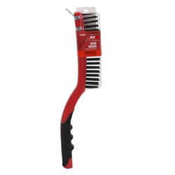 Ace  3 in. W x 13.5 in. L Carbon Steel  Wire Brush with Scraper 