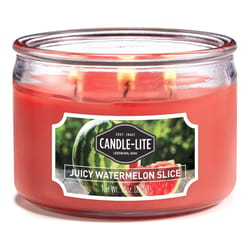 Candle-Lite Red Juicy Watermelon Slice Scent Candle 10 oz