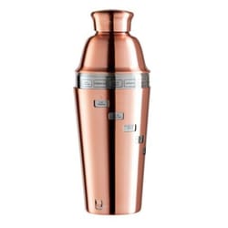 OGGI Dial a Drink 34 oz Copper Stainless Steel Cocktail Shaker