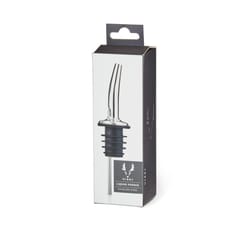 Viski Black/Silver Plastic/Stainless Steel Liquor Pourer