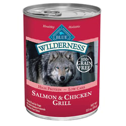 Blue Buffalo Blue Wilderness All Ages Salmon and Chicken Dog Food Grain Free 12.5 oz