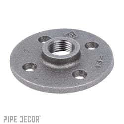 STZ Industries 1/2 in. FIP each Black Malleable Iron Floor Flange