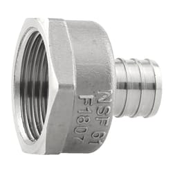 Boshart Industries 3/4 in. PEX X 1 in. D FPT Stainless Steel Adapter