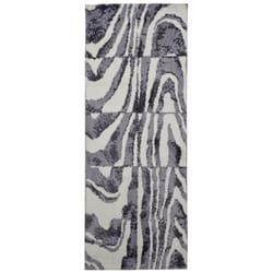 Simple Spaces 21 in. W X 54 in. L Multi-Color Indigo Grain Polyester Accent Rug