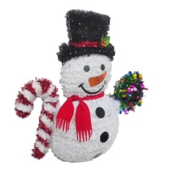 FC Young Tinsel Snowman Hanging Decor 19 in.