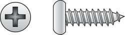 HILLMAN No. 10 Ga. X 7/8 in. L Phillips Pan Head Sheet Metal Screws 100 pk