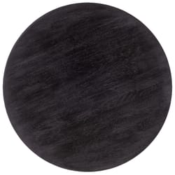 Karma Black Acacia Wood Charger Plate 13 in. D 1 pk