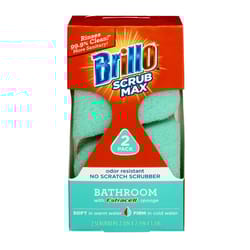 Brillo Scrub Max Medium Duty Sponge For Bath/Toilet 2 pc