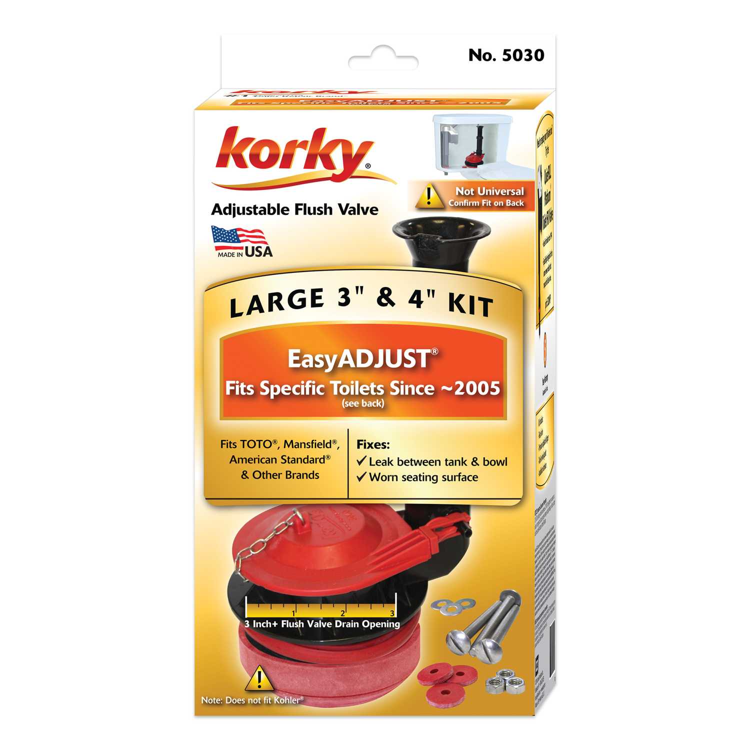 Korky Large 3 inch Adjustable Flush Valve Kit Ace Hardware
