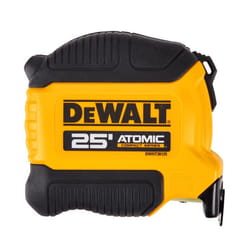 DeWalt ATOMIC 25 ft. L X 1.125 in. W Compact Tape Measure 1 pk