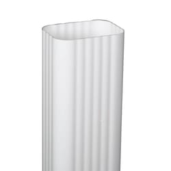 Amerimax 3 in. H X 4 in. W X 120 in. L White Vinyl Downspout