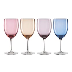 Onieda Assorted Crystal True Colors Wine Glass Set