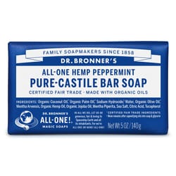 Dr. Bronner's Organic Peppermint Scent Pure-Castile Bar Soap 5 oz
