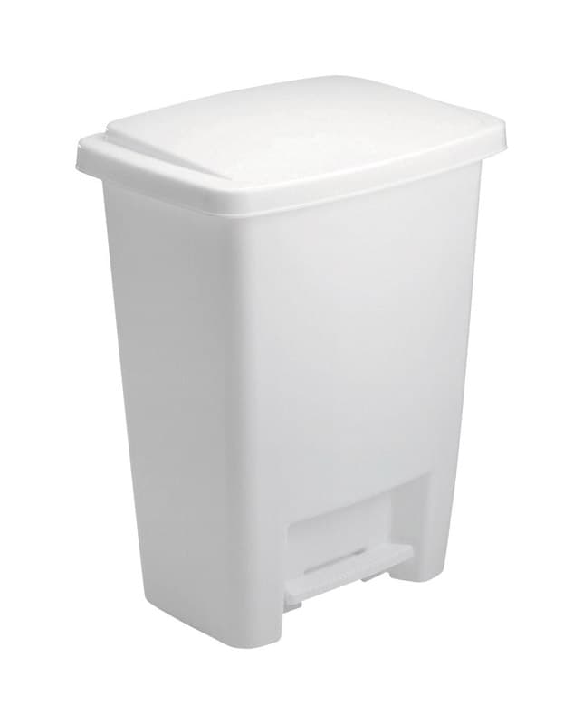 Rubbermaid 13 gal White Plastic Touch Top Wastebasket - Ace Hardware