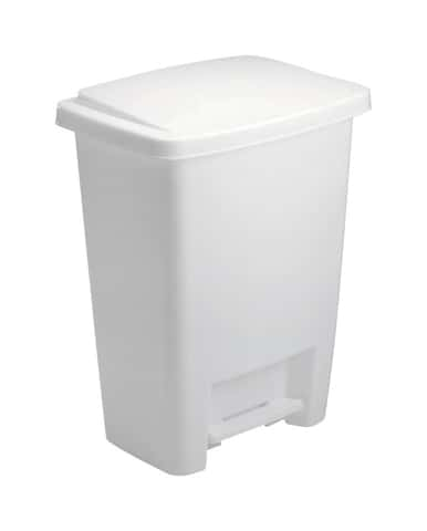 Step On Plastic Trash Can 13 Gal Rubbermaid Kitchen Waste Basket