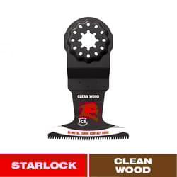 Diablo Starlock 2-1/2 in. W Bi-Metal Curved Contact Edge Oscillating Blade Clean Wood 1 pk