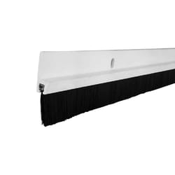 M-D White Plastic Door Sweep For Doors 36 in. L X 2.38 in.