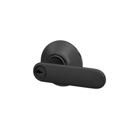 Schlage Davlin Matte Black Keyed Entry Lever 1.75 in.