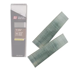 Grip-Rite 1-1/4 in. L X 18 Ga. Straight Strip Electro Galvanized Finish Nails 1000 pk