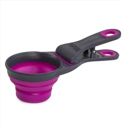 Dexas Pink Rubber 1/2 cups Pet Food Scoop For All Animals