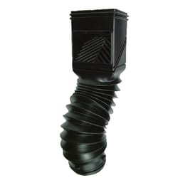 Invisaflow FlexGrate 2 in. W X 4 in. L Black Plastic Downspout Filter