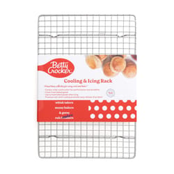 Betty Crocker 9 in. W X 13 in. L Cooling Rack Silver 1 pc