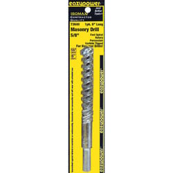 Eazypower Isomax 5/8 in. X 6 in. L Tungsten Carbide Tipped Fast Spiral Masonry Drill Bit Hex Shank 1