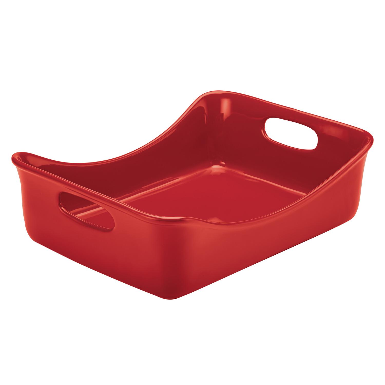 Rachael Ray 9 in. W X 12 in. L Baking Dish Red 1 pc Sansujyuku sansujyuku.com