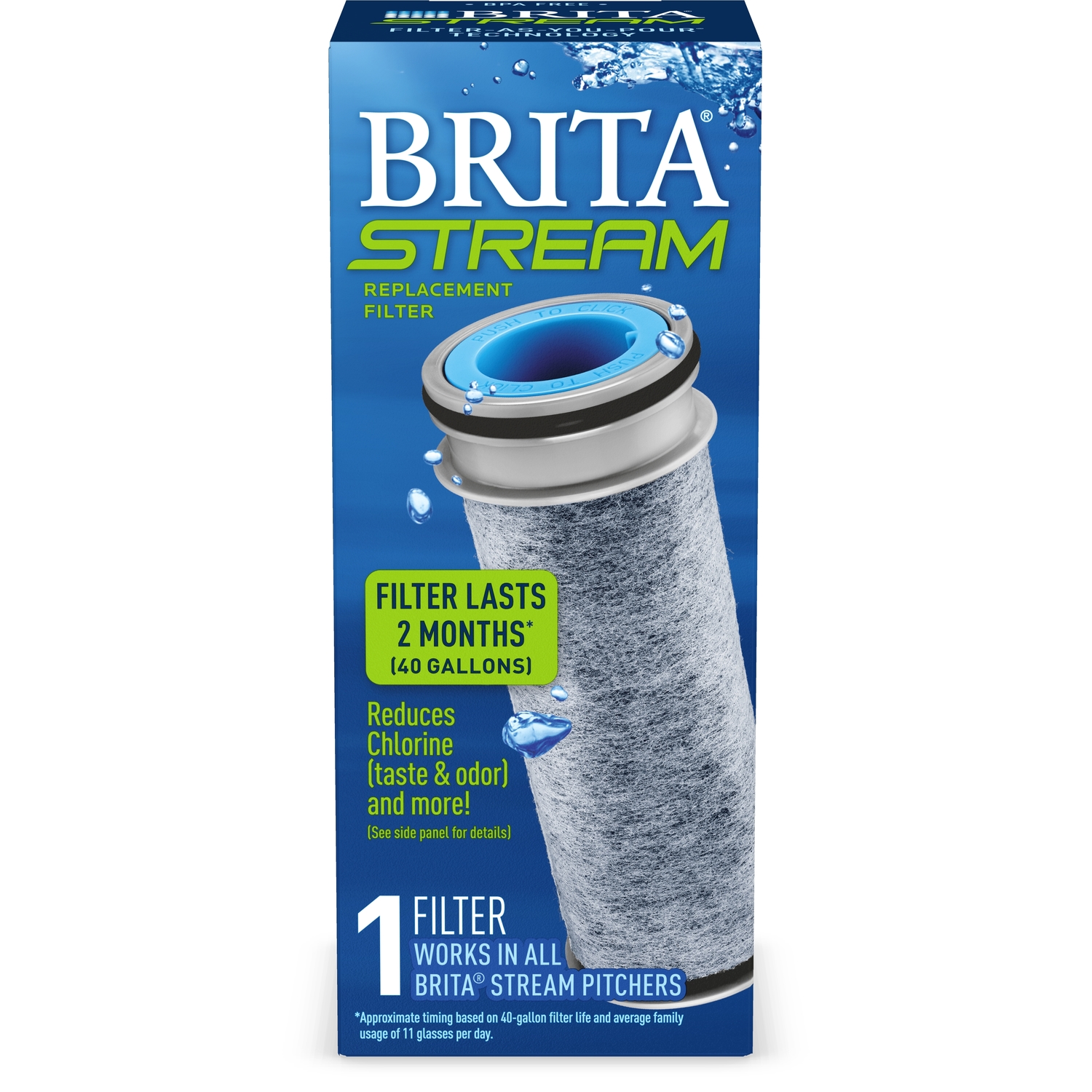 UPC 060258362138 product image for Brita Stream Drinking Water Replacement Filter For Pitchers 40 gal. | upcitemdb.com