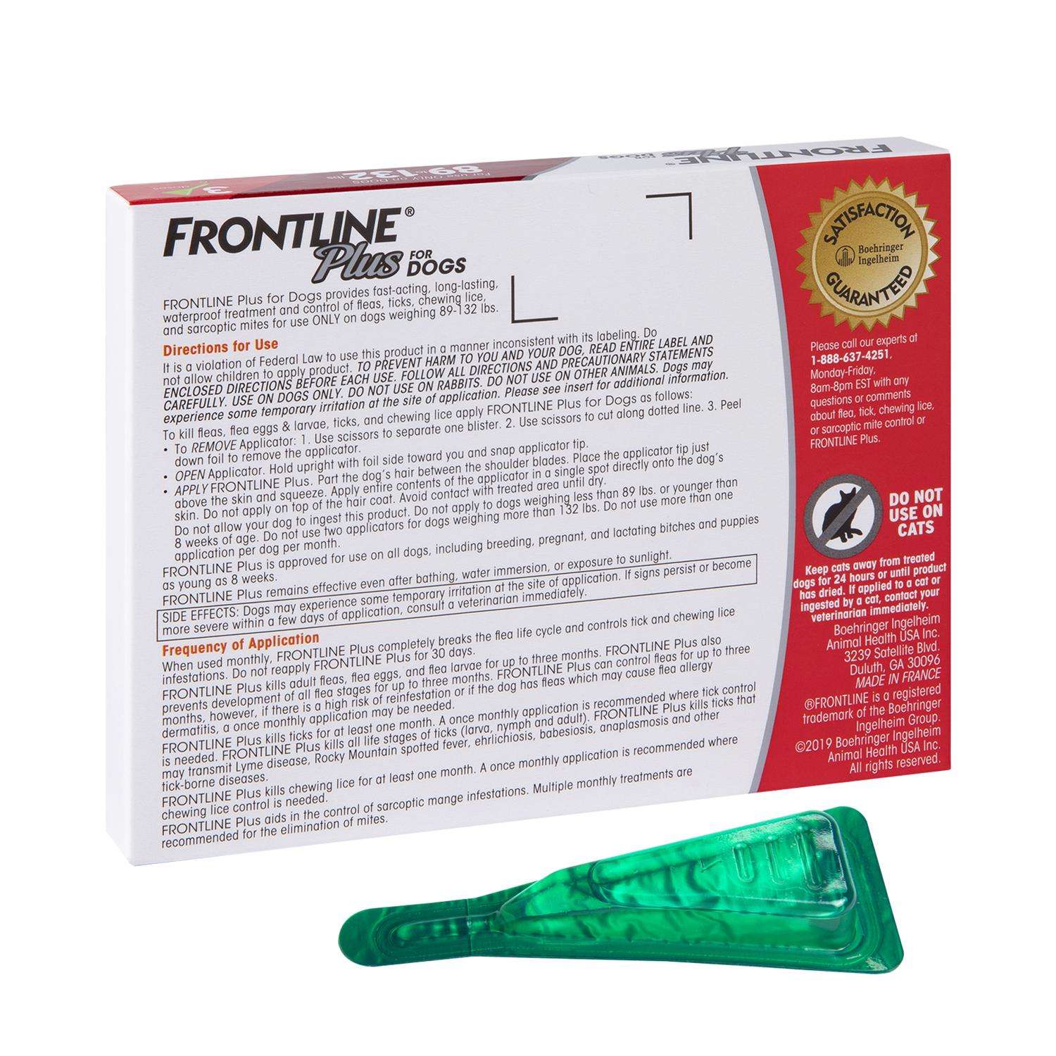 Frontline flea and outlet tick drops