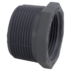 Charlotte Pipe Schedule 80 2 in. MPT X 1-1/2 in. D FPT PVC 7 in. Reducing Bushing 1 pk