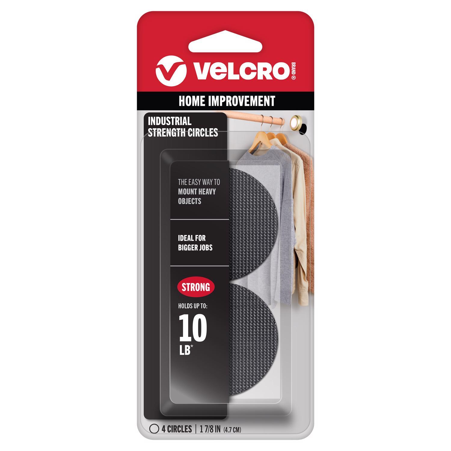 Velcro Brand Industrial Strength Hook and Loop Fastener 1-7/8 in. L 4 pk Velcro Brand Industrial Strength Hook and Loop Fastener 1-7/8 in. L 4 pk