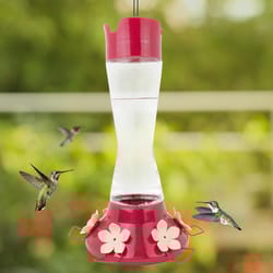 Perky-Pet Hummingbird 20 oz Glass/Plastic Pinch-Waist Nectar Bird Feeder 6 ports