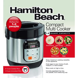 Hamilton Beach 1.5 qt Silver Stainless Steel Programmable Multi-Cooker