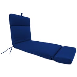 Jordan Manufacturing Blue Polyester Chaise Cushion 3.5 in. H X 22 in. W X 72 in. L
