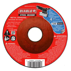 Diablo Steel Demon 4-1/2 in. D X 7/8 in. Steel Metal Grinding Disc 1 pc
