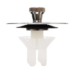 Keeney Quick-N-Easy 2 in. Polished Chrome Brass Tub Stopper