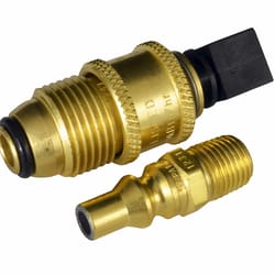 Mr. Heater 1/4 in. D Brass Excess Flow Soft Nose P.O.L x Male Pipe Thread Propane Coupling Adapter K