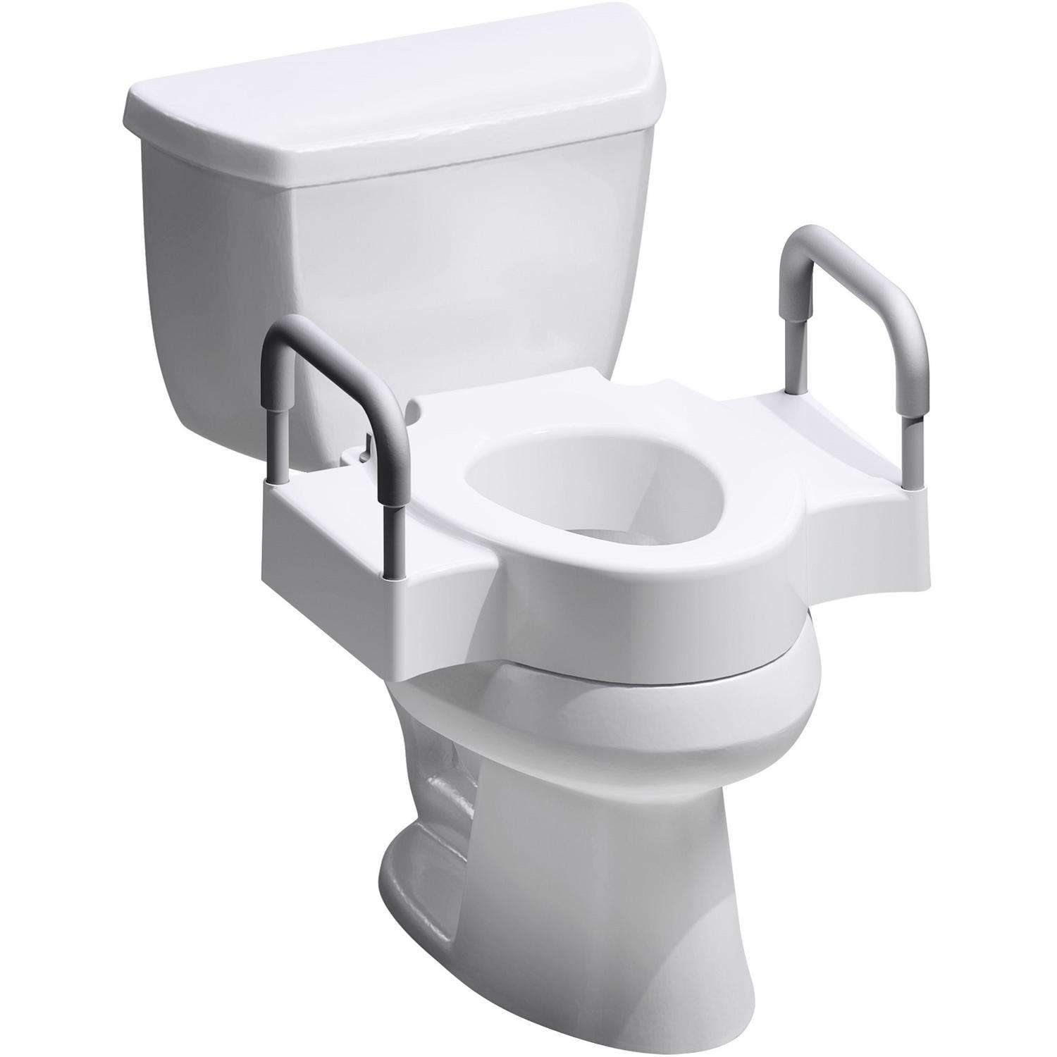 Bemis RISE Elongated/Round White Polypropylene Toilet Riser Ace Hardware