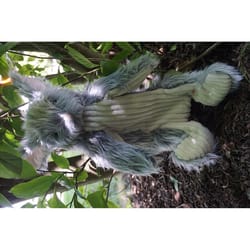 HuggleHounds X-Brace Gray/White Plush Birch Bunny Dog Toy 1 pk