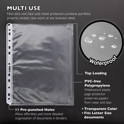 Bazic Products Clear Sheet Protector 1 pk