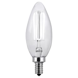 Feit B10 E12 (Candelabra) Filament LED Bulb Daylight 40 Watt Equivalence 2 pk