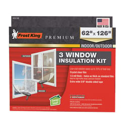 Frost King Clear Indoor and Outdoor Window Shrink Film 62 in. W X 126 in. L