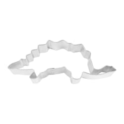 R&M International Corp International Corp 3 in. W X 6 in. L Stegosaurus Cookie Cutter Silver 1 pc