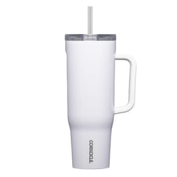 Corkcicle Cruiser 40 oz Gloss White BPA Free Insulated Straw Tumbler