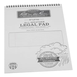 Rite in the Rain All-Weather Legal Pad 8-1/2 in. W X 11 in. L Wire-O Notebook