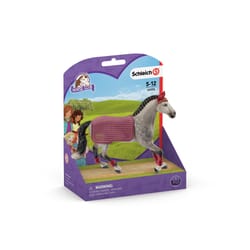 Schleich Horse Club Trakehner Mare Riding Tournament Toy Multicolored