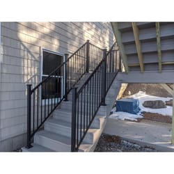 Fortress Building Products Fe26 Steel Traditional Stair Panel 34 in. H X 1 in. W X 72 in. L Steel Ra