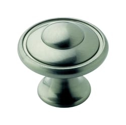 Amerock Allison Round Cabinet Knob 1-3/16 in. D 1-1/16 in. Satin Nickel 1 pk