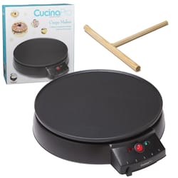 CucinaPro Black Stainless Steel Crepe Maker